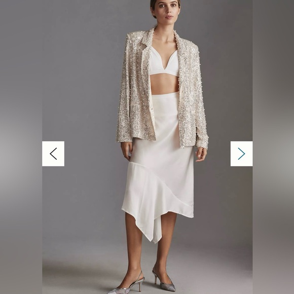 MABLE Pearl Sequin Mix Blazer - Picture 3 of 7